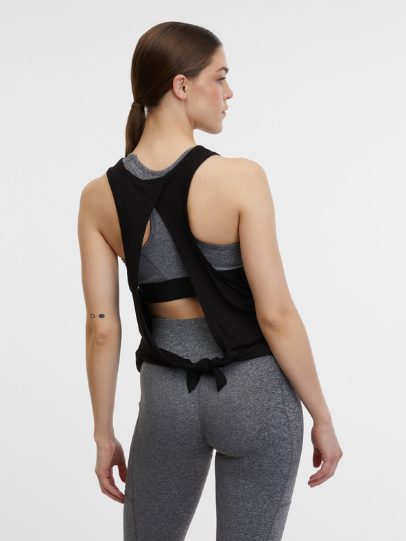 Orsay Čierne dámske športové tielko ORSAY