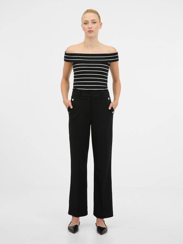 Orsay Čierno-biele dámske tričko s krátkym rukávom ORSAY