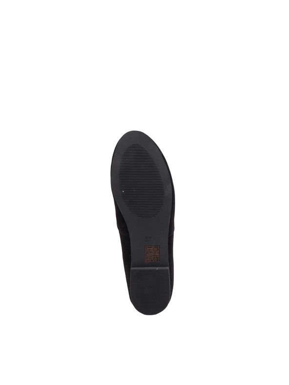 CAMAIEU Čierne balerínky na nízkom podpätku CAMAIEU