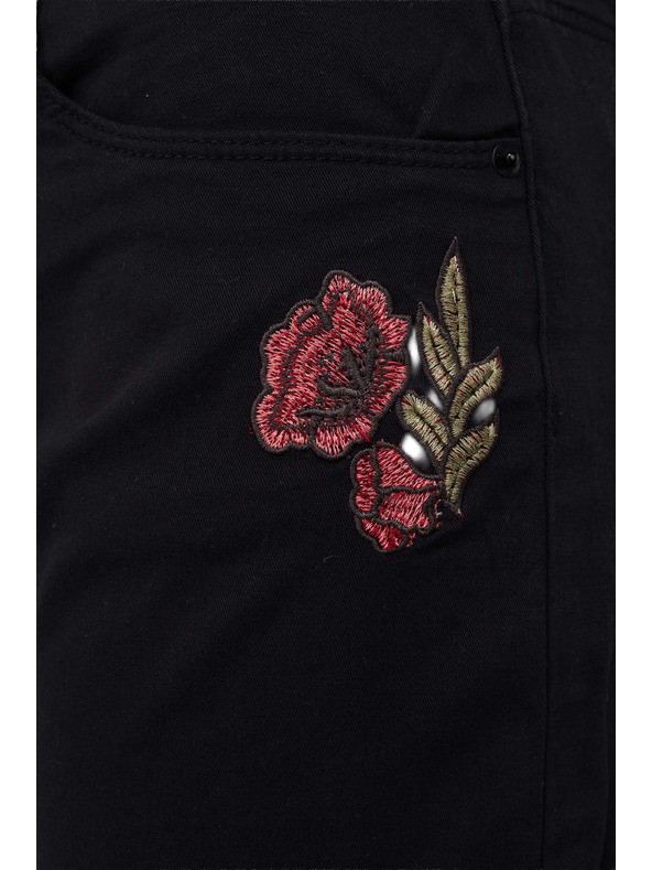 CAMAIEU Čierne krátke nohavice CAMAIEU