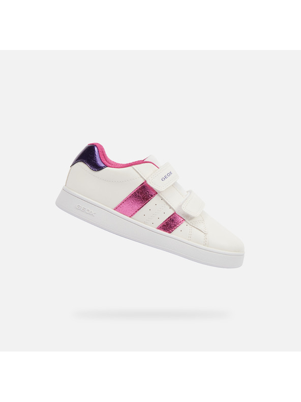Geox Biele dievčenské tenisky Geox Eclyper Girl