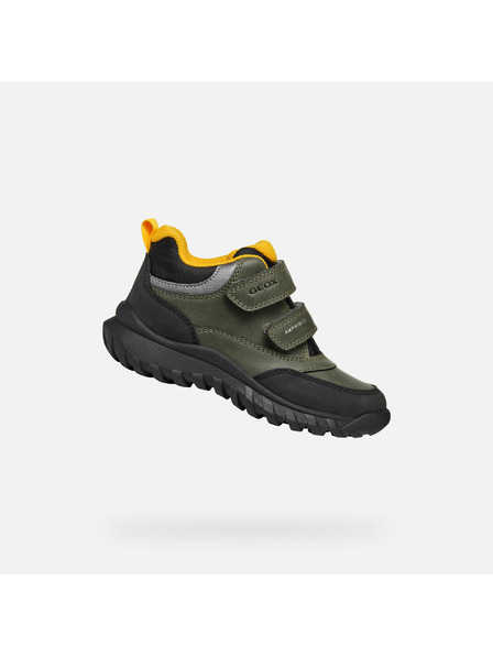 Geox Khaki detská členkova obuv Geox Simbyos ABX