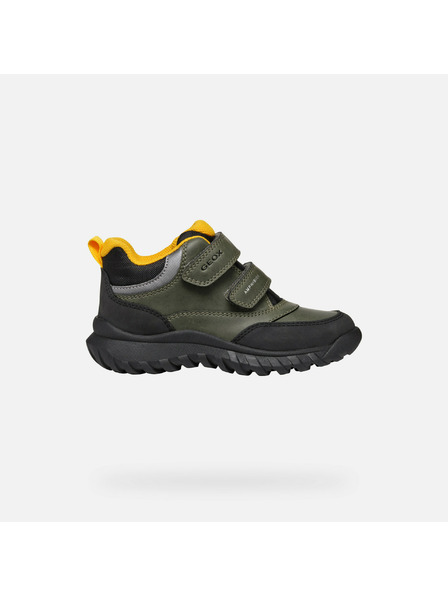 Geox Khaki detská členkova obuv Geox Simbyos ABX