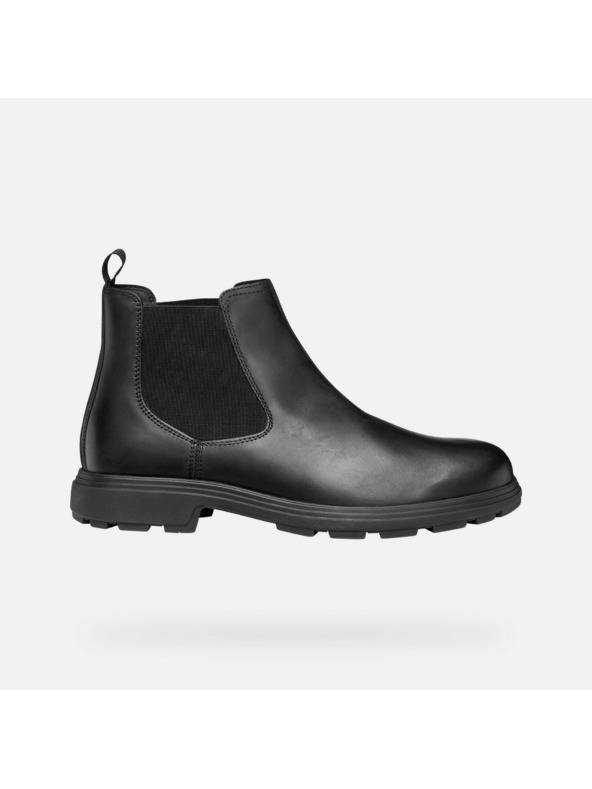 Geox Čierne pánske členkové topánky Geox Meiern