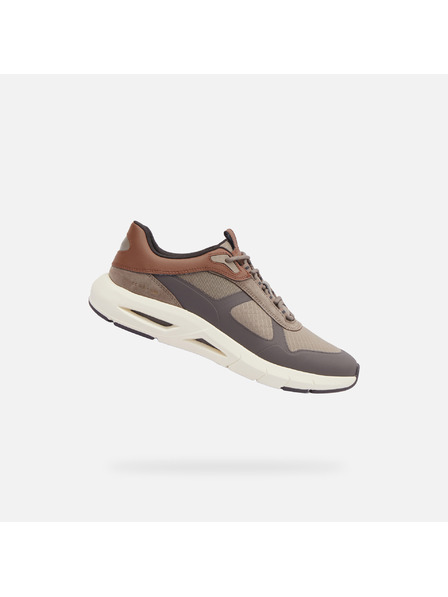 Geox Béžové pánske tenisky Geox Spherica Ecub-5