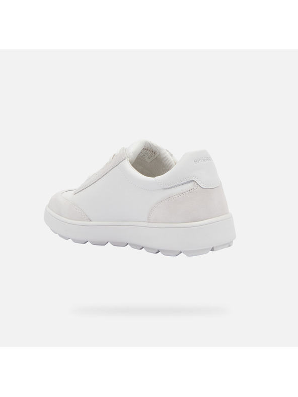 Geox Biele pánske tenisky Geox Spherica Ecub-1