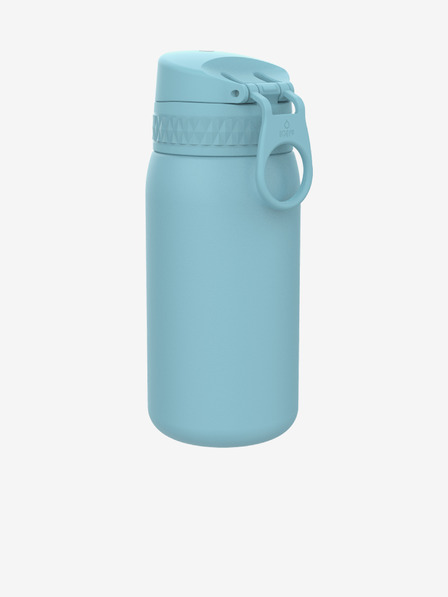 ION8 Svetlomodrá nerezová fľaša Ion8 Leak Proof (400 ml)