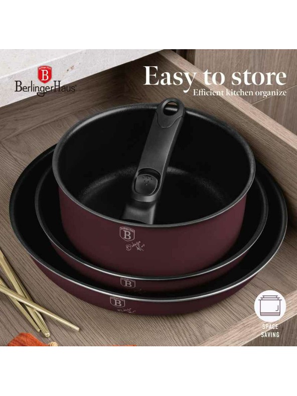 Berlingerhaus Sada riadu s odnímateľnou rukoväťou 9 ks Leonardo Collection BERLINGERHAUS