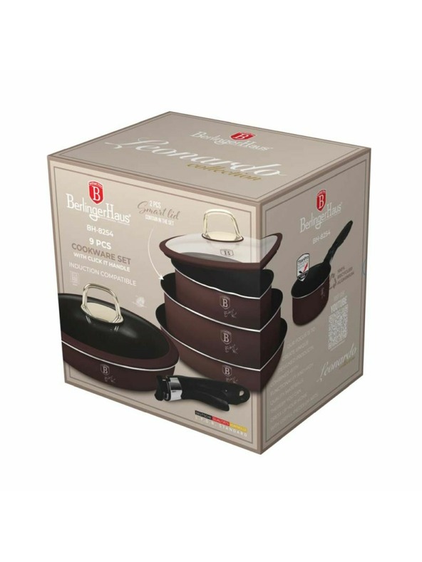Berlingerhaus Sada riadu s odnímateľnou rukoväťou 9 ks Leonardo Collection BERLINGERHAUS