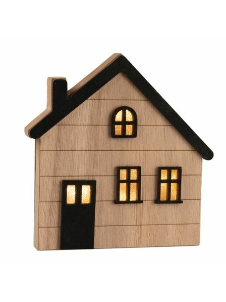 Casa de Engel Drevený svietiaci domček na zavesenie/postavenie, 12/48