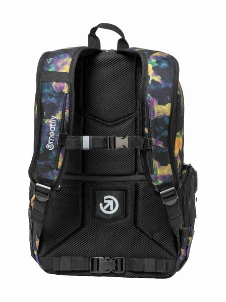 Meatfly Meatfly batoh Basejumper Dark Aquarel 22 L + PERAČNÍK | Objem 22 L