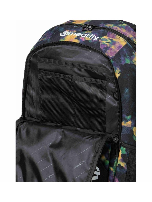 Meatfly Meatfly batoh Basejumper Dark Aquarel 22 L + PERAČNÍK | Objem 22 L