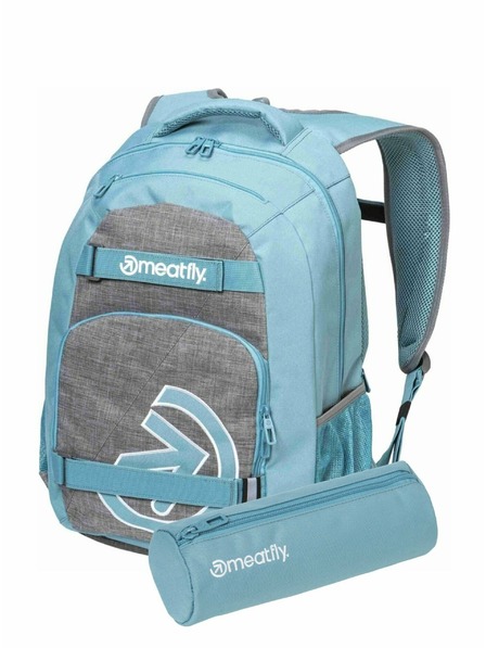 Meatfly Meatfly batoh Exile Grey Heather / Aqua 24 L + PERAČNÍK | Sivá | Objem 24 L