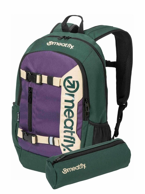 Meatfly Meatfly batoh Basejumper Botanical / Purple 22 L + PERAČNÍK | Objem 22 L