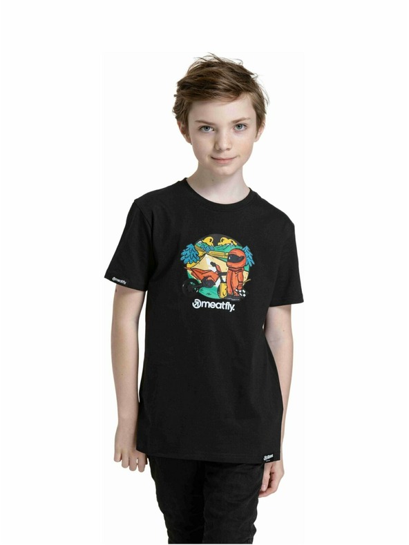 Meatfly Meatfly detské tričko Moto Čierne | Čierna