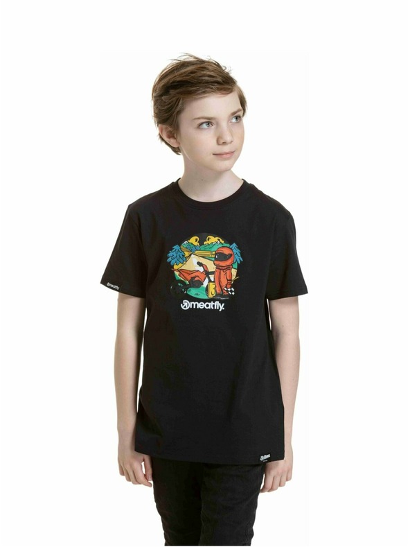 Meatfly Meatfly detské tričko Moto Čierne | Čierna