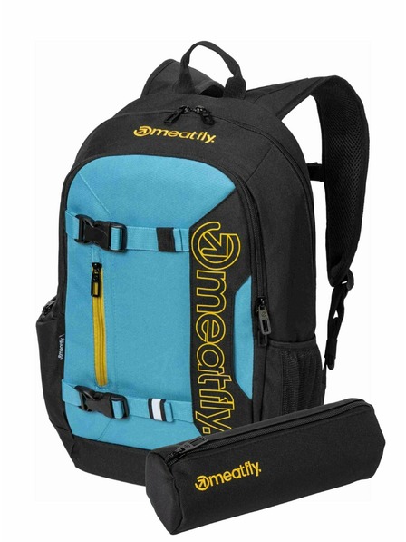 Meatfly Meatfly batoh Basejumper Sky Blue / Yellow 22 L + PERAČNÍK | Objem 22 L