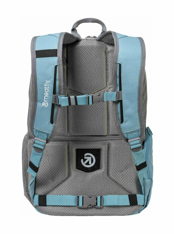 Meatfly Meatfly batoh Basejumper Grey Heather / Aqua 22 L + PERAČNÍK | Sivá | Objem 22 L