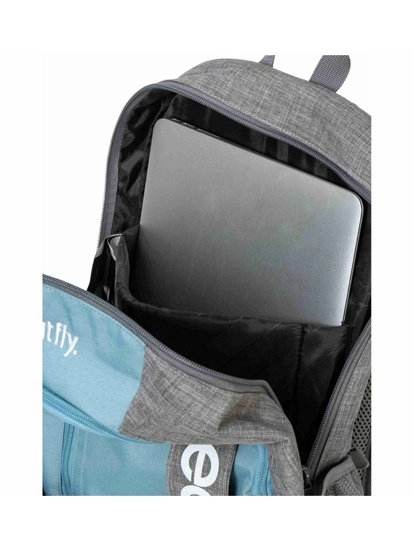 Meatfly Meatfly batoh Basejumper Grey Heather / Aqua 22 L + PERAČNÍK | Sivá | Objem 22 L