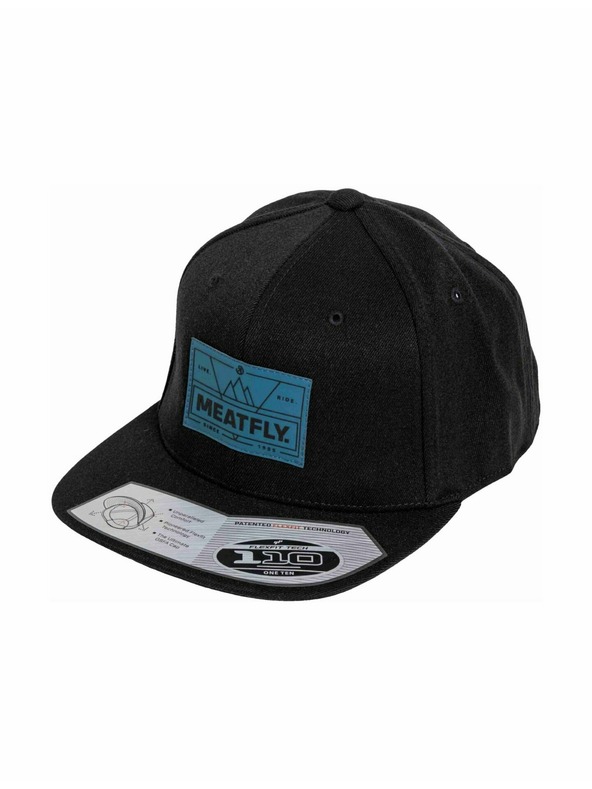 Meatfly Meatfly šiltovka Gruman Premium Snapback Live Ride / Black | Čierna