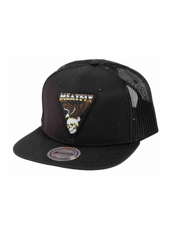 Meatfly Meatfly šiltovka Thunderbolt Trucker Black Eagle | Čierna |