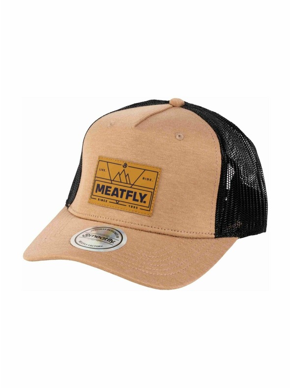 Meatfly Meatfly šiltovka Corey Trucker Beige Live | Čierna |
