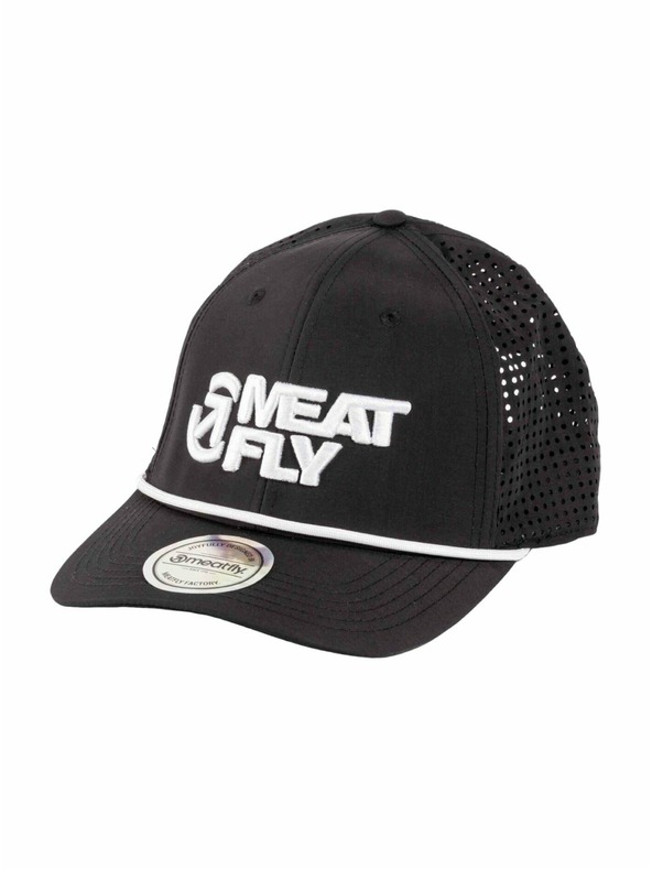 Meatfly Meatfly šiltovka Nollie Perfor Cap Black / White Revital | Čierna | Veľkosť