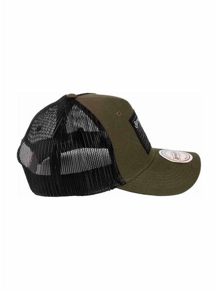 Meatfly Meatfly šiltovka Hawkye Trucker Armádny Štvorec | Čierna |