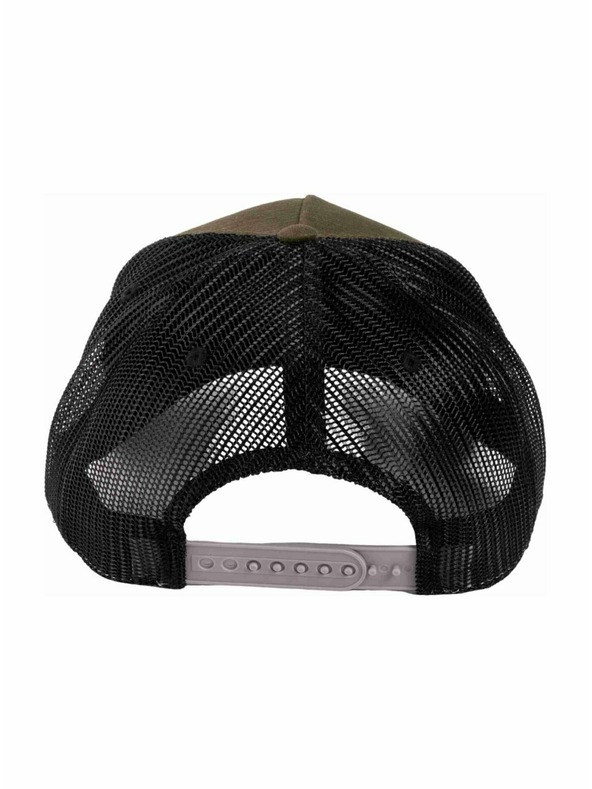 Meatfly Meatfly šiltovka Hawkye Trucker Armádny Štvorec | Čierna |