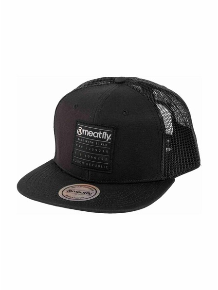 Meatfly Meatfly šiltovka Thunderbolt Trucker Čierny Štvorec | Čierna |