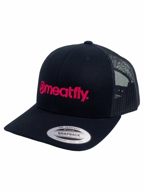 Meatfly Meatfly šiltovka MF Logo Trucker Ružová/Čierna