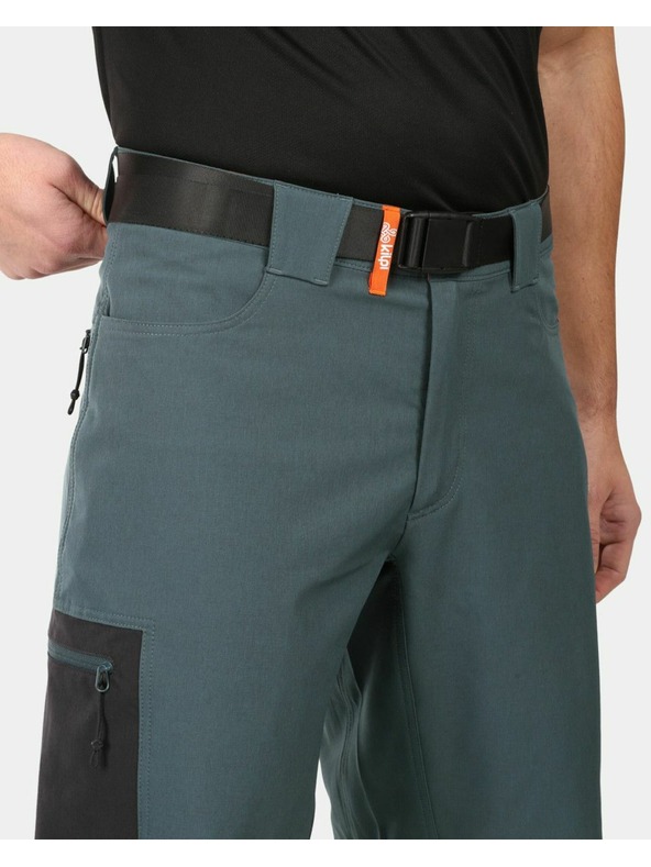 Kilpi Pánske outdoorové krátke nohavice Kilpi NAVIA-M Tmavozelená