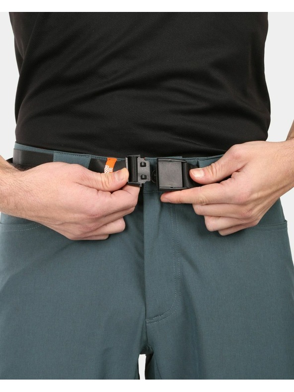 Kilpi Pánske outdoorové krátke nohavice Kilpi NAVIA-M Tmavozelená