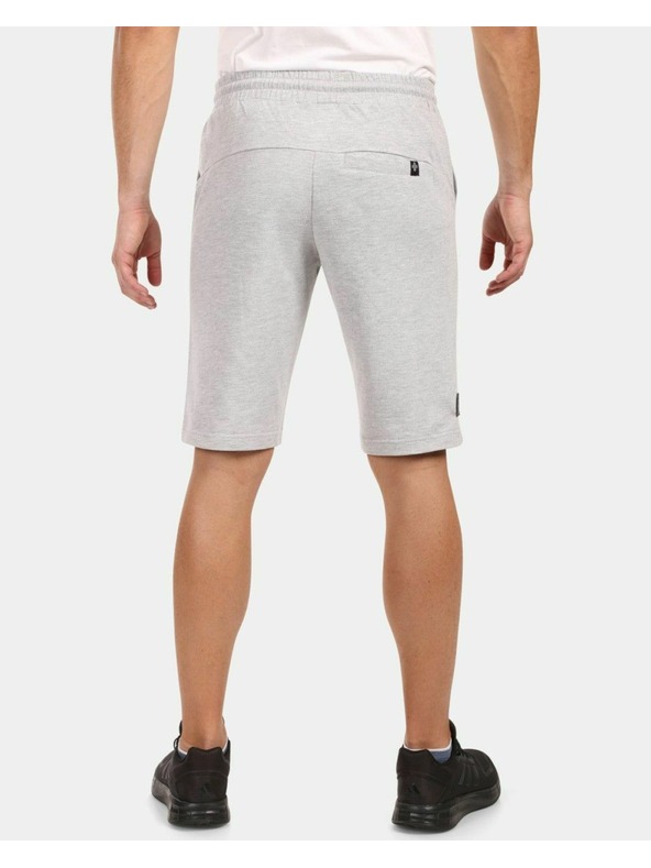 Kilpi Pánske bavlnené krátke nohavice Kilpi TUSCON-M Svetlosivá