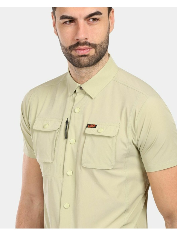 Kilpi Pánska outdoorová košeľa Kilpi BOMBAY-M Béžová
