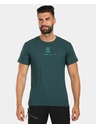 Kilpi Pánske bavlnené tričko Kilpi DISCOVER-M Dark Green