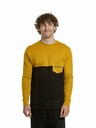 Meatfly Meatfly pánske tričko s dlhým rukávom Harvey Mustard / Black