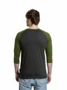 Meatfly Meatfly pánske tričko s dlhým rukávom Reagan Raglan Olive / Charcoal Heather | Sivá