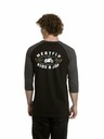 Meatfly Meatfly pánske tričko s dlhým rukávom Kennedy Raglan Black