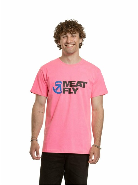 Meatfly Meatfly pánske tričko Revital Neon Pink
