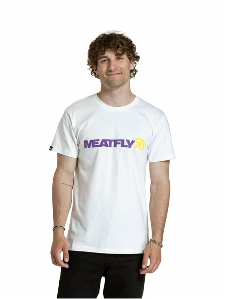 Meatfly Meatfly pánske tričko Logex Lilac / White