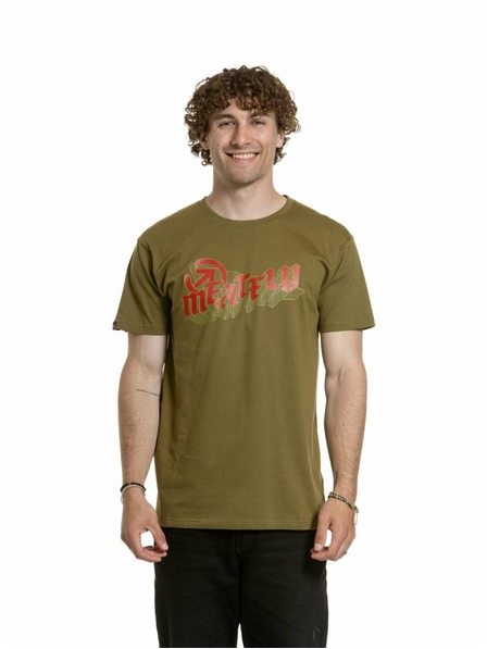 Meatfly Meatfly pánske tričko Matal Khaki Green
