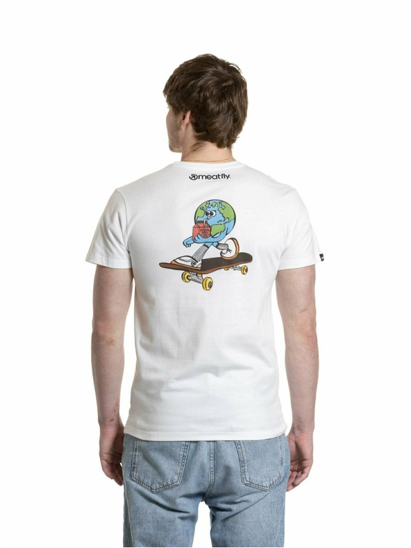 Meatfly Meatfly pánske tričko Planet White