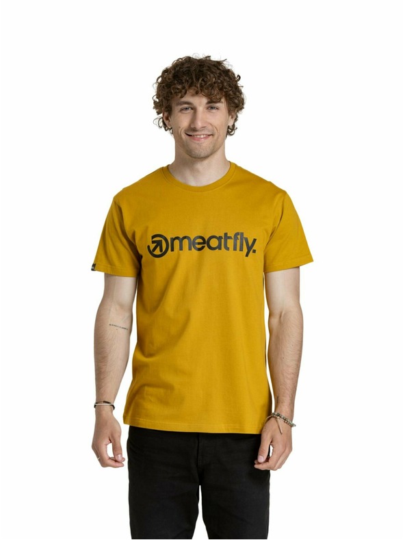 Meatfly Meatfly pánske tričko MF Logo Mustard
