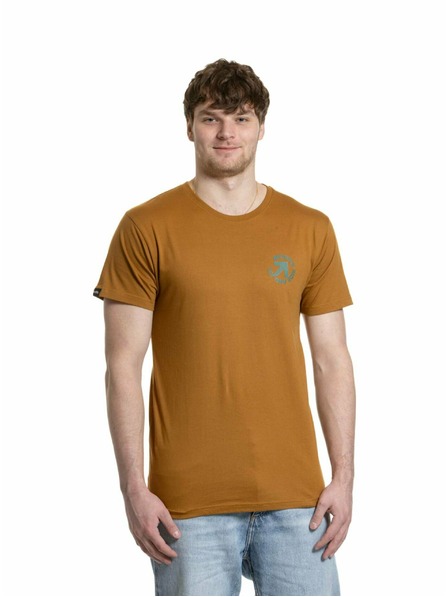 Meatfly Meatfly pánske tričko Arrow Gold Brown | Hnedá