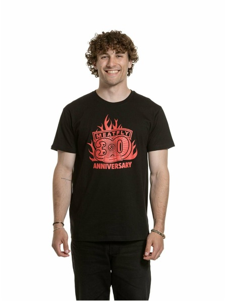 Meatfly Meatfly pánske tričko Flame Black