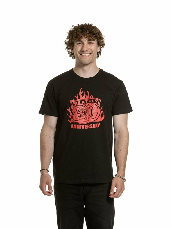 Meatfly Meatfly pánske tričko Flame Black