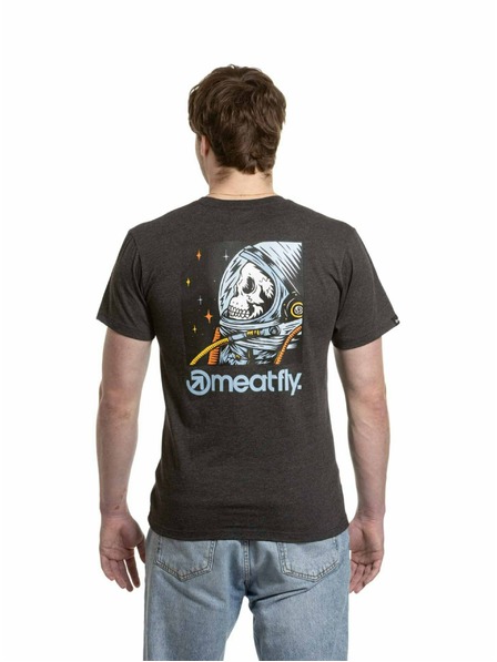 Meatfly Meatfly pánske tričko Cosmic Charcoal Heather
