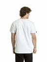 Meatfly Meatfly pánske tričko Striped Logo White | Biela