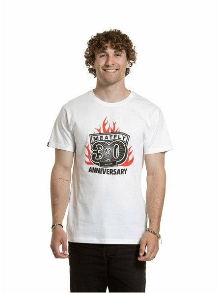Meatfly Meatfly pánske tričko Flame White